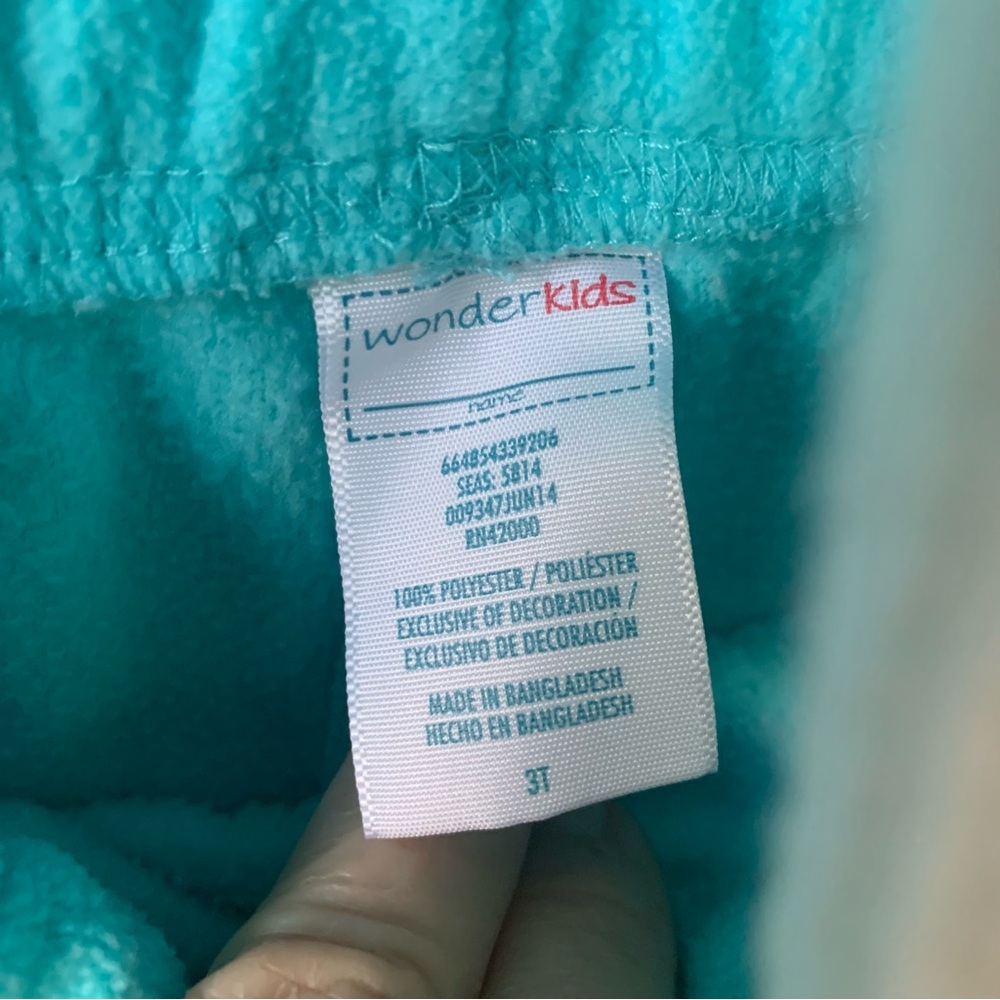 Easter Bunny Fun w/Wonderkids 3T Fleece Set - Teal & White & Place Sweater - Picture 6 of 9